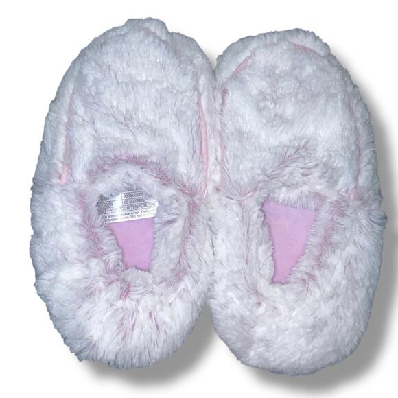 Warmies Microwavable Slippers Marshmallow Lavender Soothe Warmth 6-10 Footwear - Picture 3 of 9